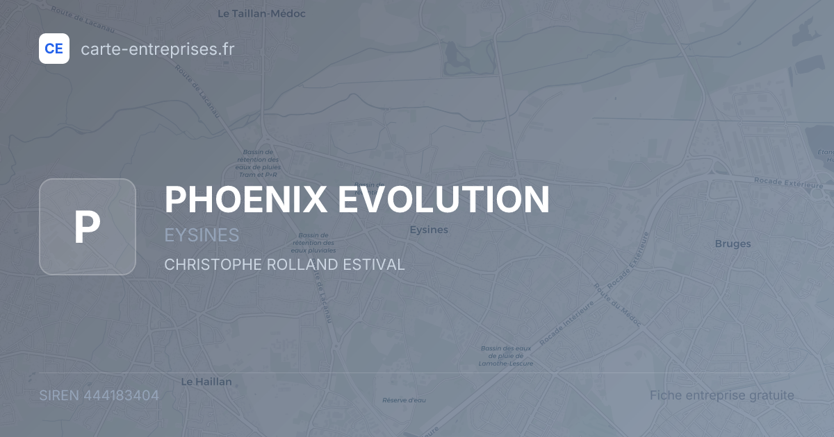 PHOENIX EVOLUTION — 444183404 — fiche entreprise