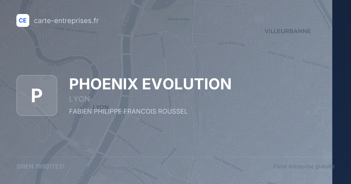 PHOENIX EVOLUTION — 799017231 — fiche entreprise