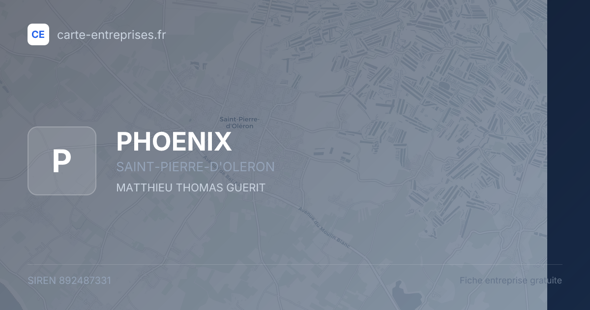 PHOENIX — 892487331 — fiche entreprise