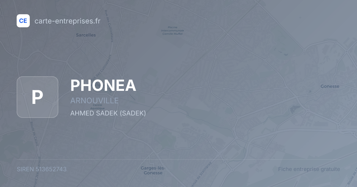 PHONEA — 513652743 — fiche entreprise