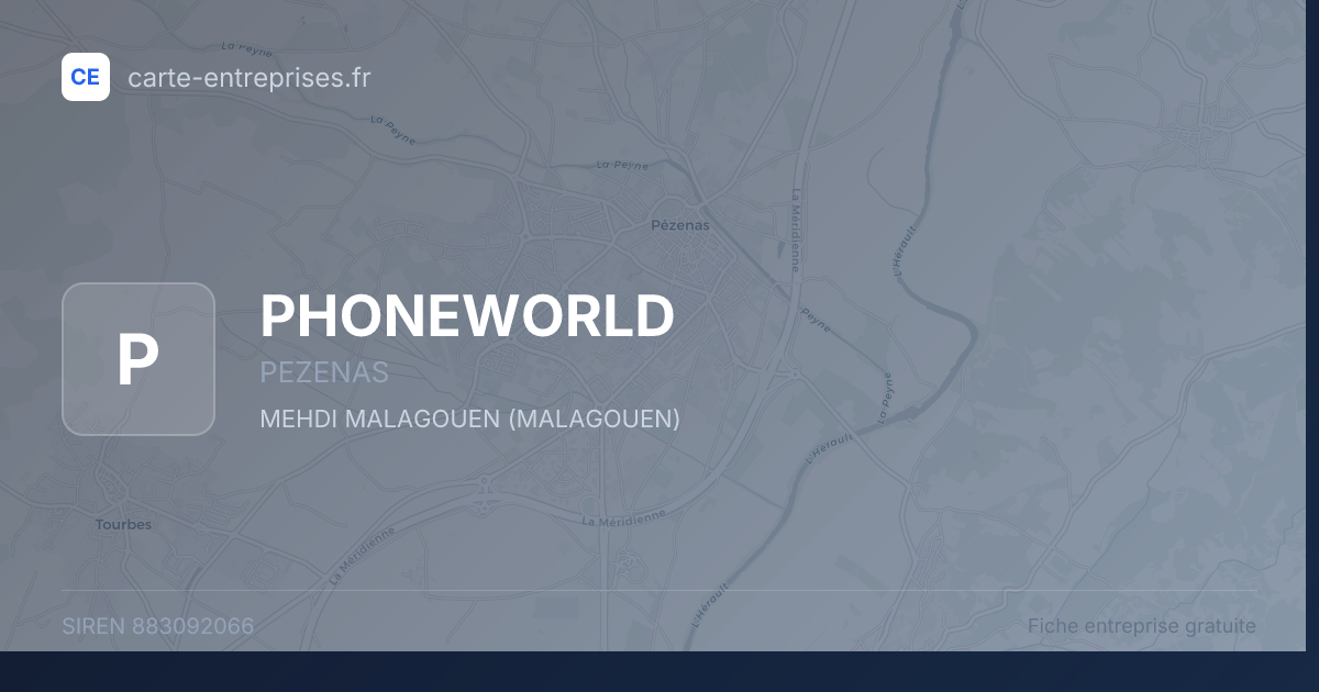 PHONEWORLD — 883092066 — fiche entreprise