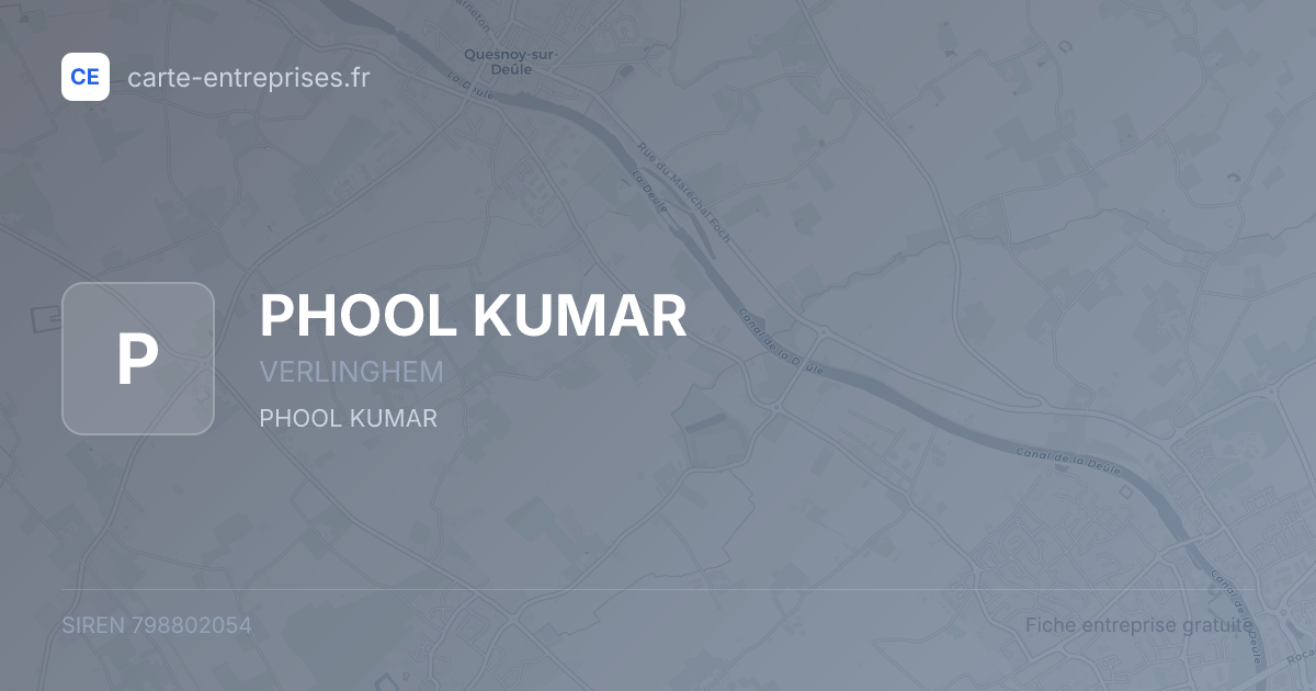 PHOOL KUMAR — 798802054 — fiche entreprise
