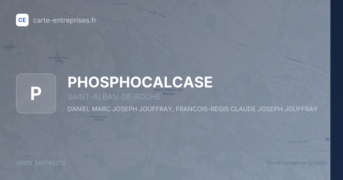 PHOSPHOCALCASE — 840742209 — fiche entreprise