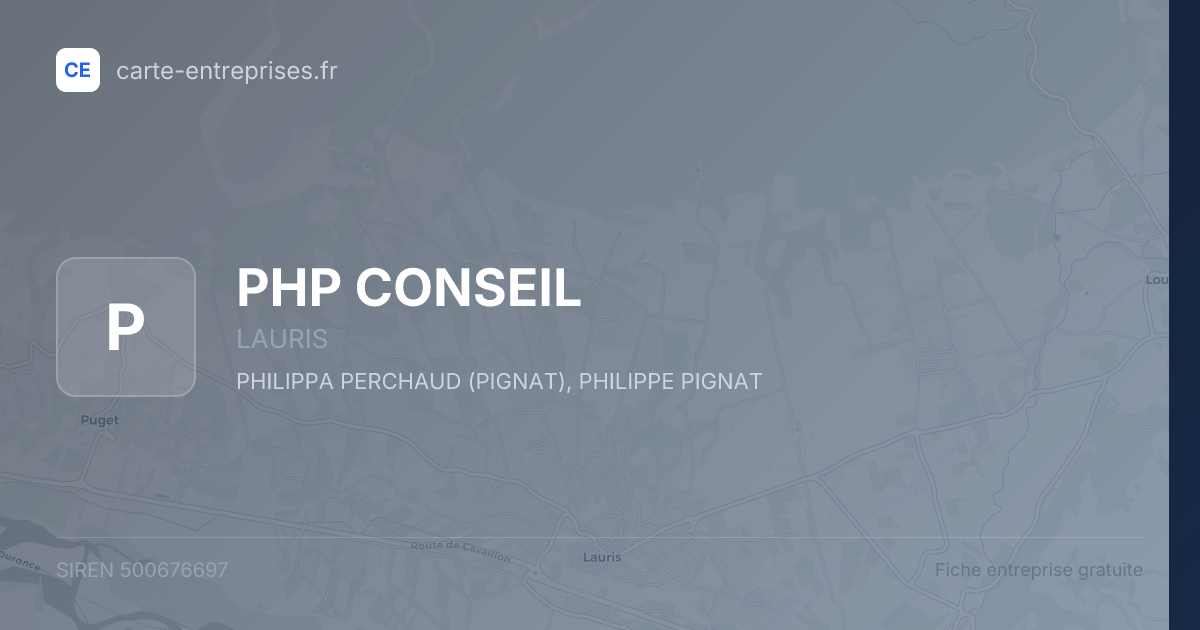 PHP CONSEIL — 500676697 — fiche entreprise