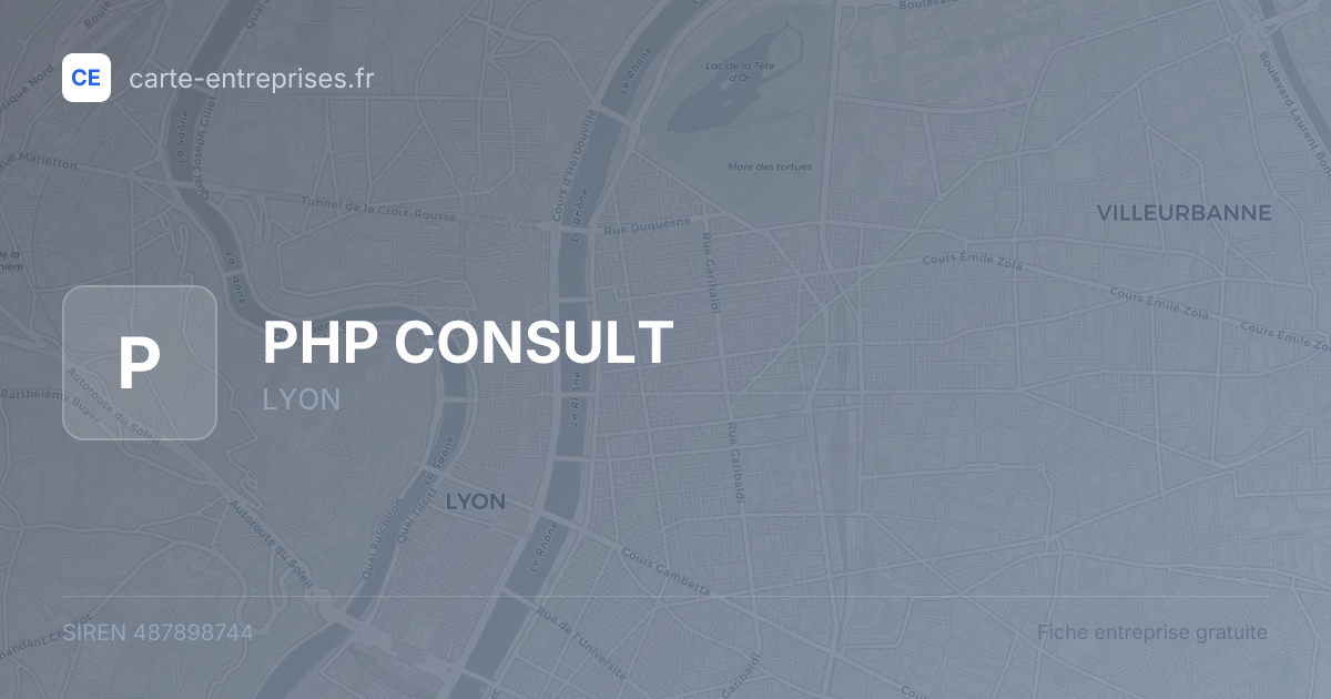 PHP CONSULT — 487898744 — fiche entreprise