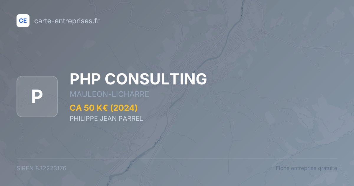 PHP CONSULTING — 832223176 — fiche entreprise