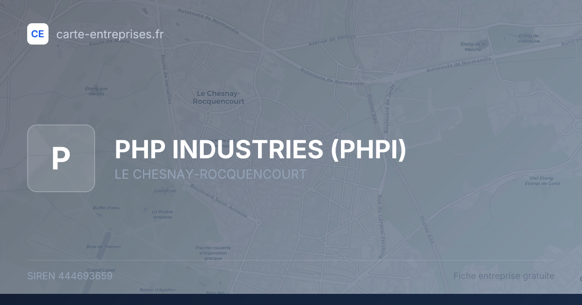 PHP INDUSTRIES (PHPI) — 444693659 — fiche entreprise