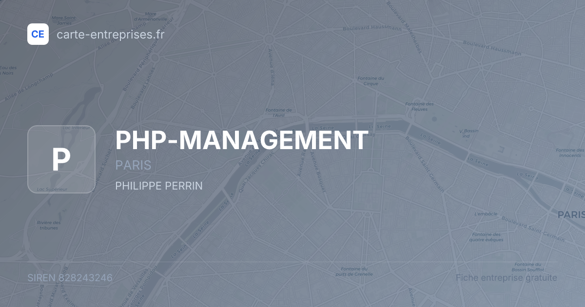 PHP-MANAGEMENT — 828243246 — fiche entreprise