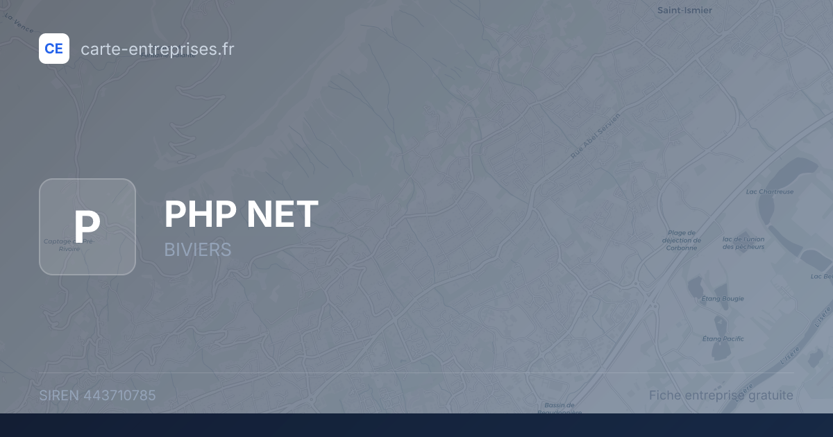 PHP NET — 443710785 — fiche entreprise