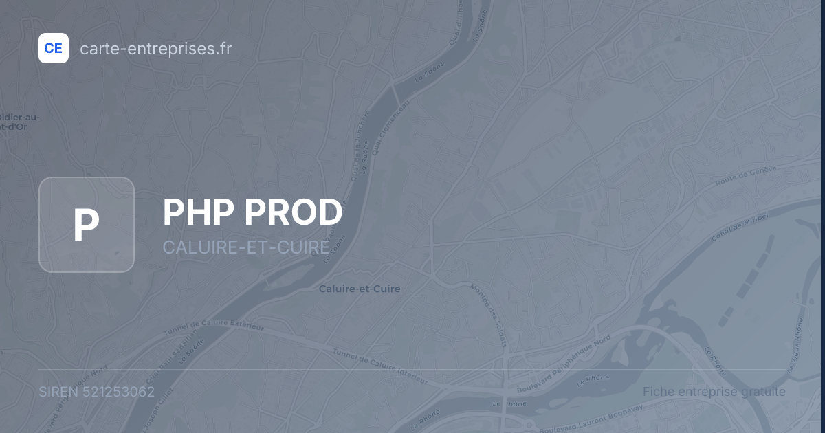 PHP PROD — 521253062 — fiche entreprise