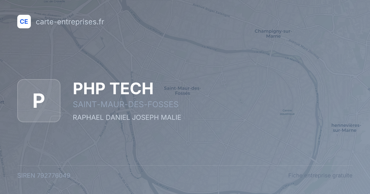 PHP TECH — 792776049 — fiche entreprise