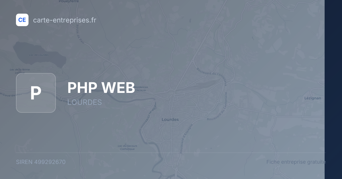 PHP WEB — 499292670 — fiche entreprise