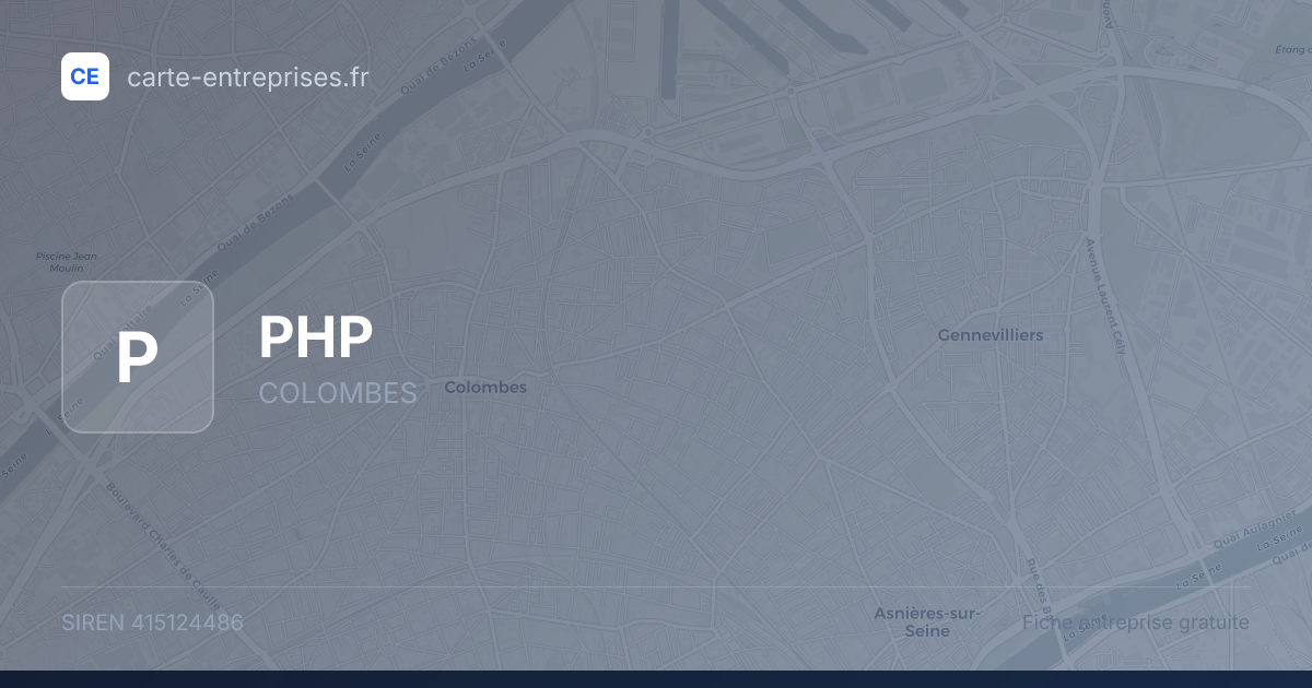 PHP — 415124486 — fiche entreprise