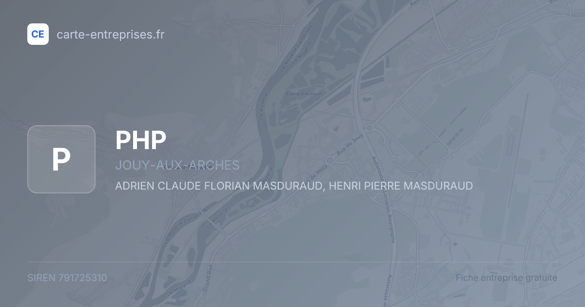 PHP — 791725310 — fiche entreprise