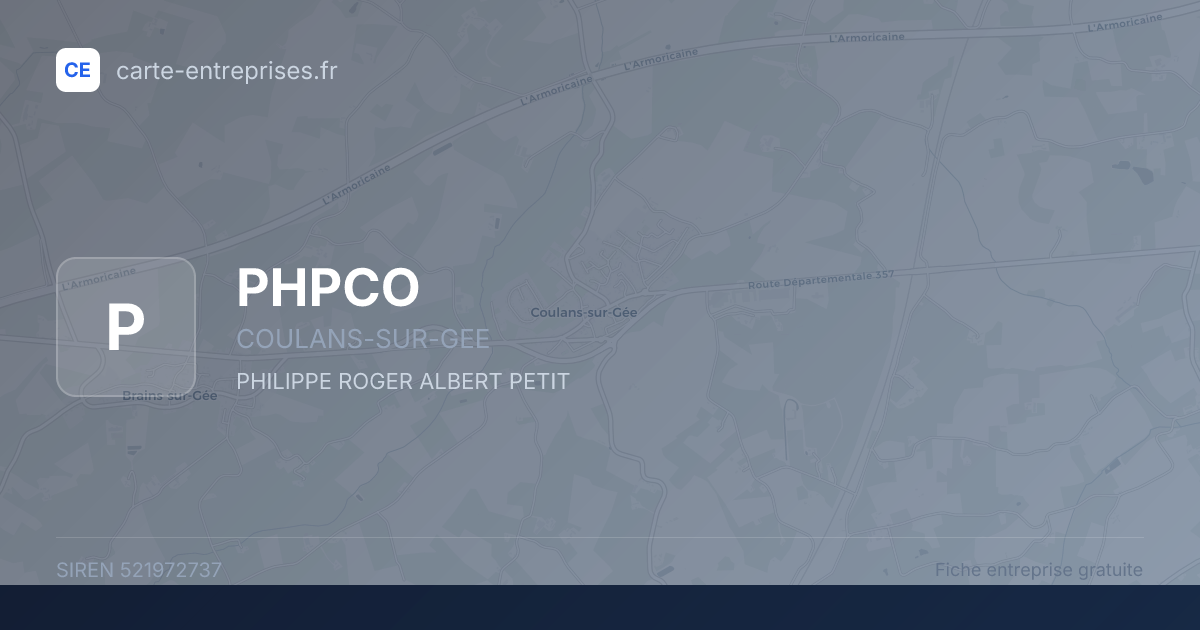 PHPCO — 521972737 — fiche entreprise