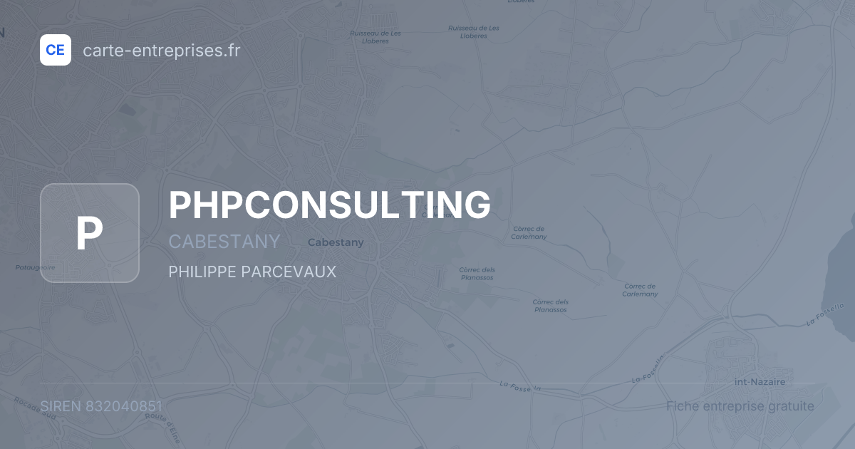 PHPCONSULTING — 832040851 — fiche entreprise