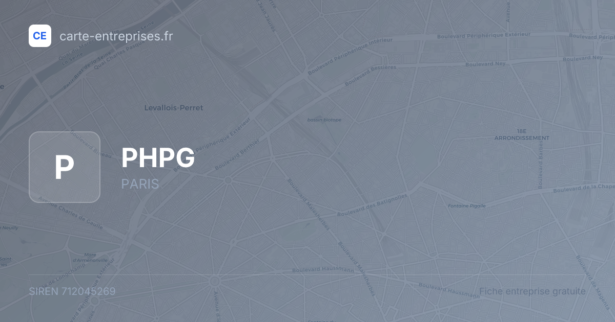 PHPG — 712045269 — fiche entreprise