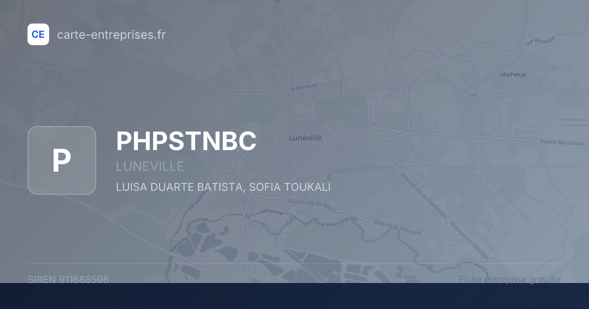 PHPSTNBC — 911688596 — fiche entreprise