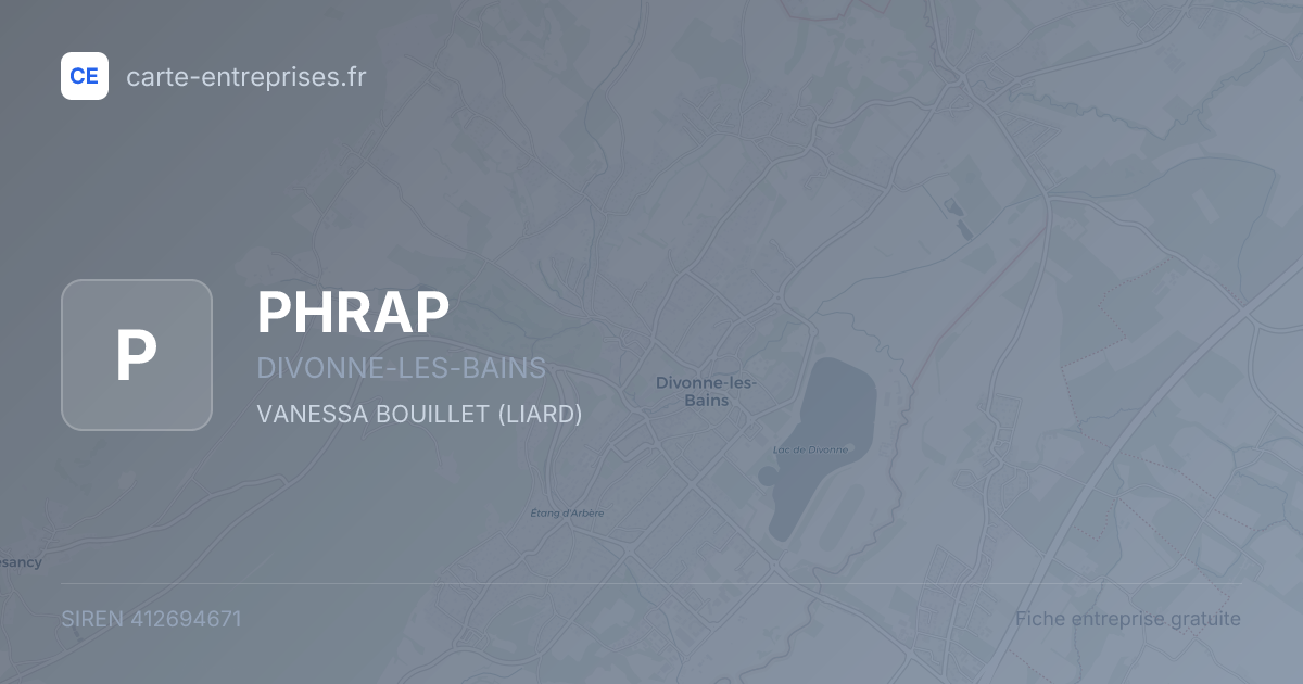 PHRAP — 412694671 — fiche entreprise