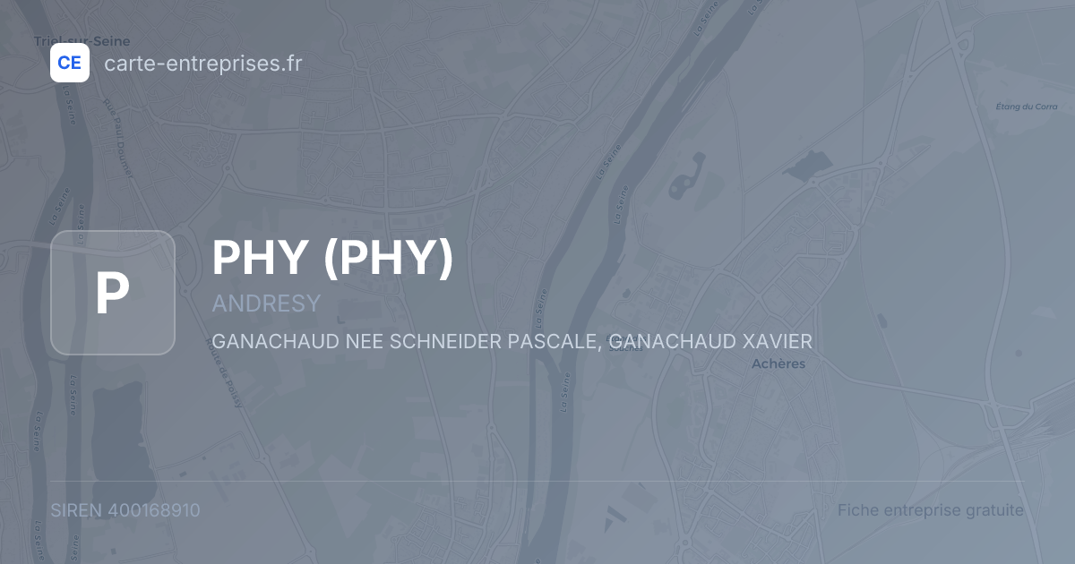 PHY — 400168910 — fiche entreprise