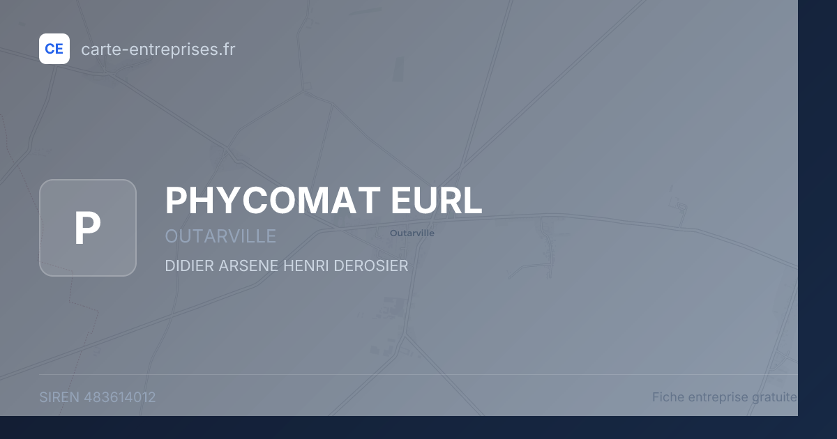 PHYCOMAT EURL — 483614012 — fiche entreprise