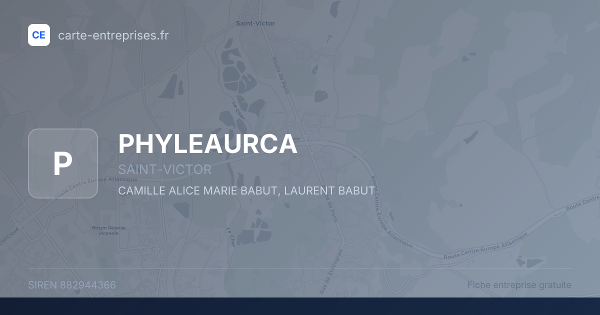 PHYLEAURCA — 882944366 — fiche entreprise