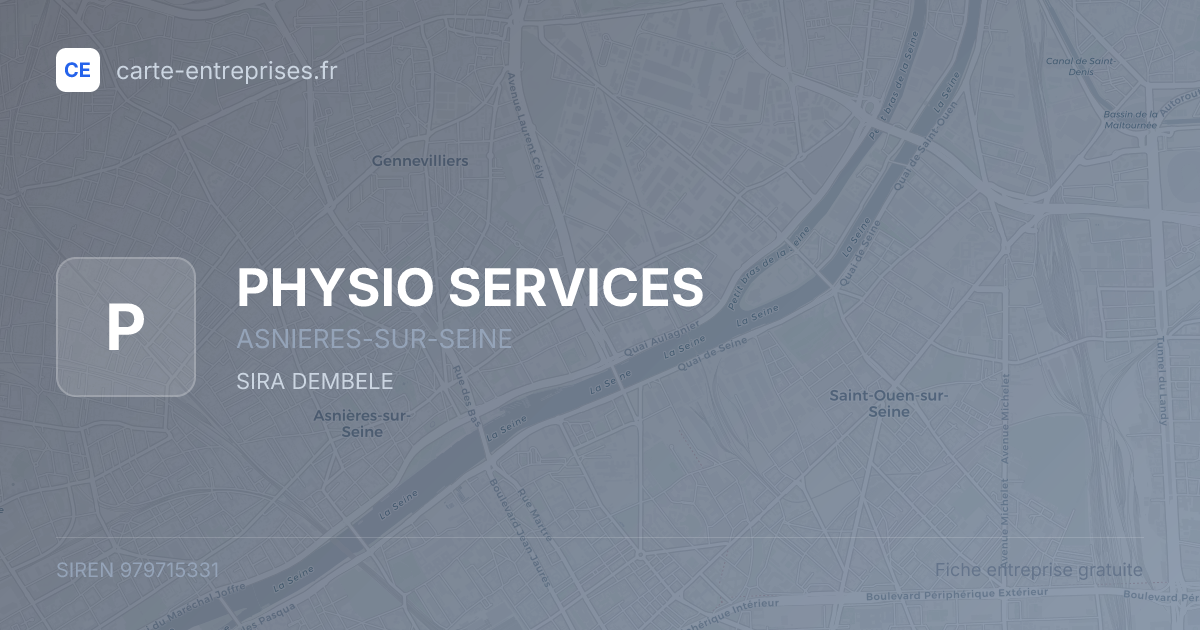 PHYSIO SERVICES — 979715331 — fiche entreprise