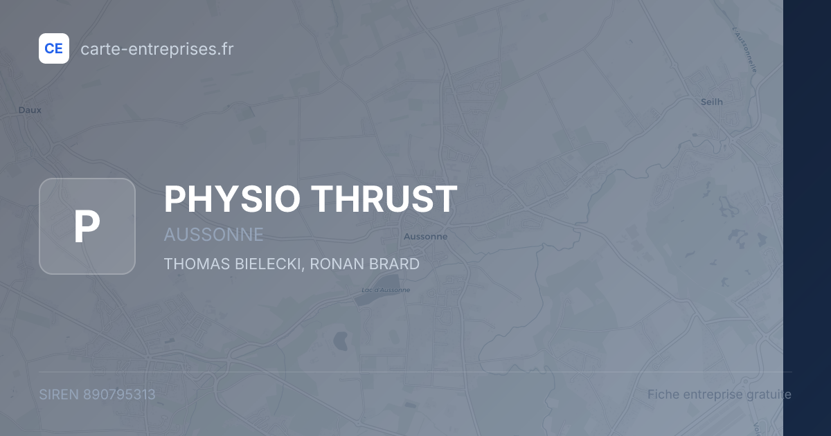 PHYSIO THRUST — 890795313 — fiche entreprise