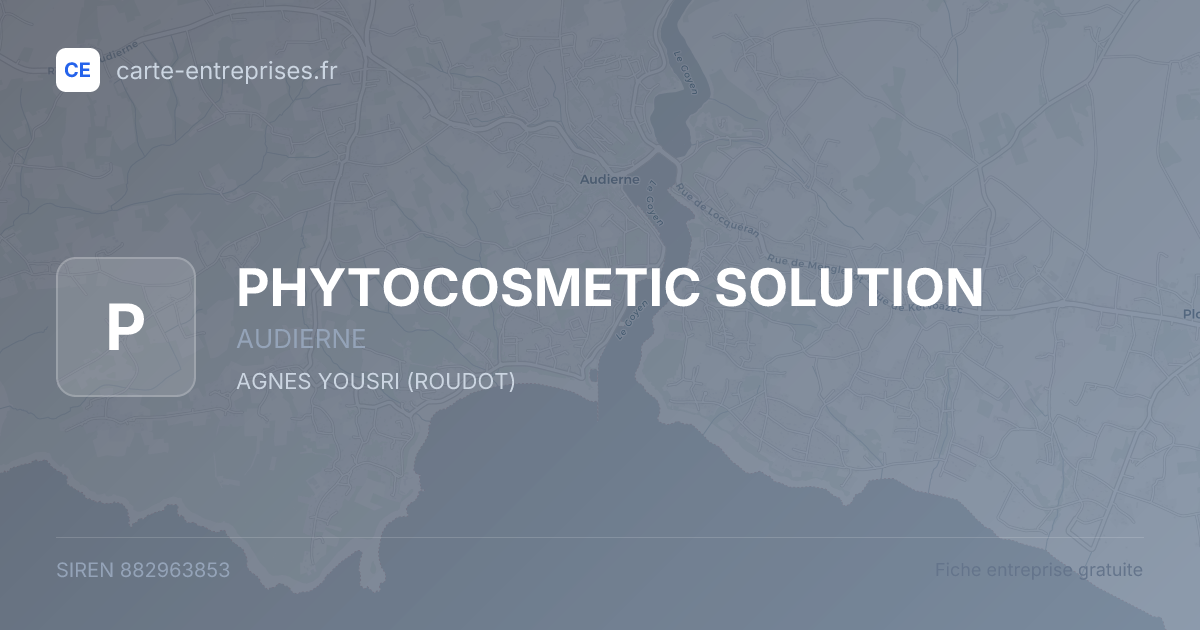 PHYTOCOSMETIC SOLUTION — 882963853 — fiche entreprise