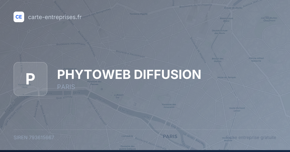 PHYTOWEB DIFFUSION — 793615667 — fiche entreprise