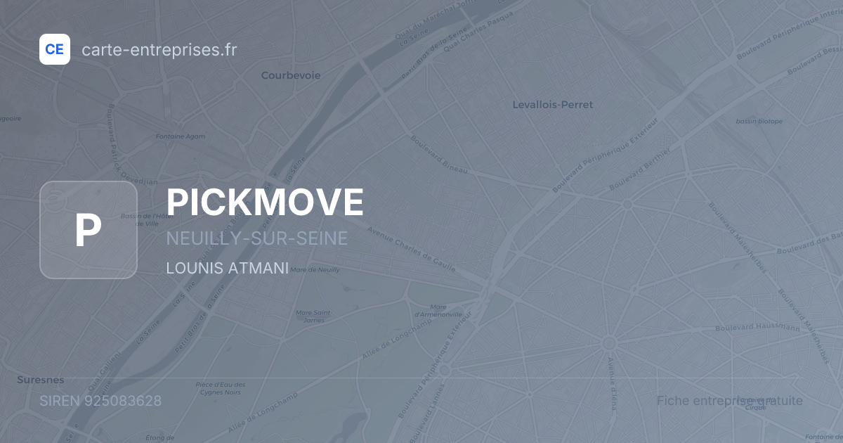 PICKMOVE — 925083628 — fiche entreprise