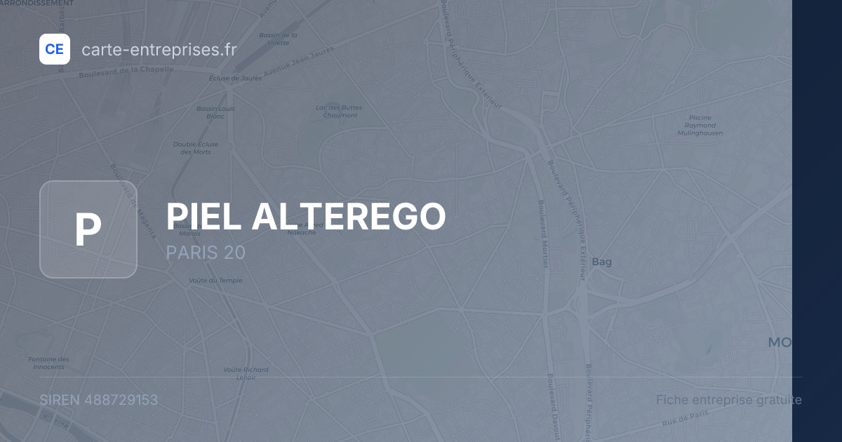PIEL ALTEREGO — 488729153 — fiche entreprise