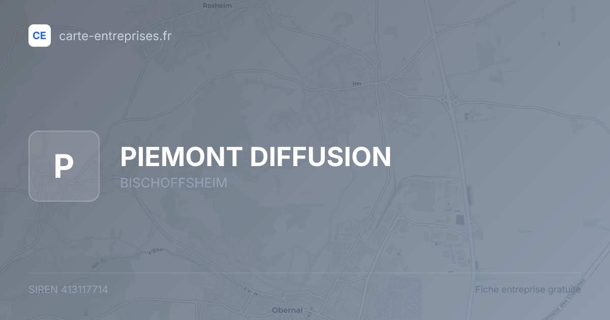 PIEMONT DIFFUSION — 413117714 — fiche entreprise