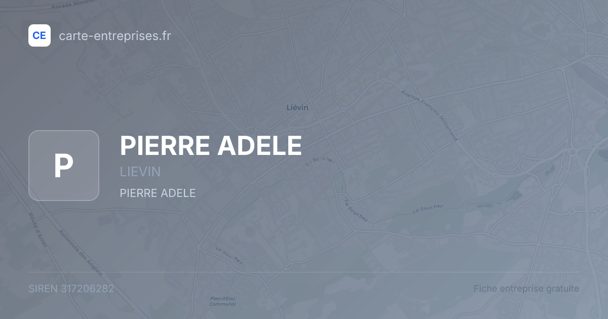 PIERRE ADELE — 317206282 — fiche entreprise