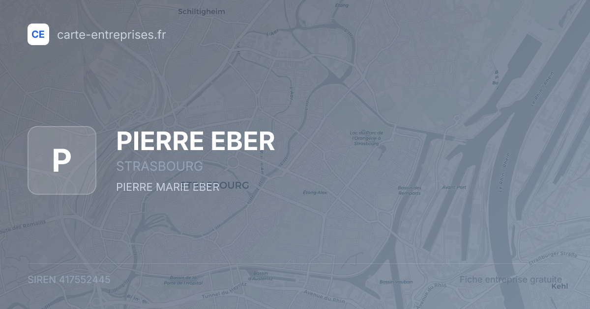 PIERRE EBER — 417552445 — fiche entreprise