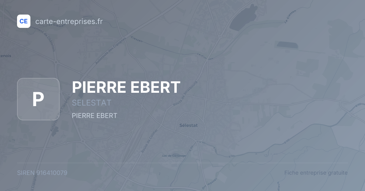 PIERRE EBERT — 916410079 — fiche entreprise