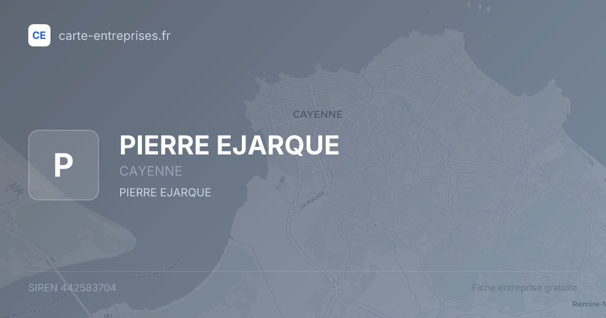 PIERRE EJARQUE — 442583704 — fiche entreprise