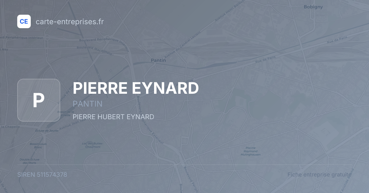 PIERRE EYNARD — 511574378 — fiche entreprise