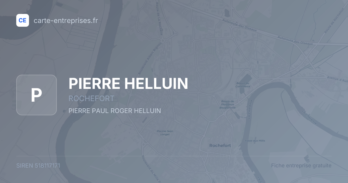 PIERRE HELLUIN — 518117171 — fiche entreprise