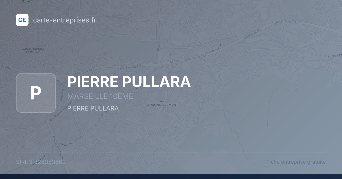PIERRE PULLARA — 328333802 — fiche entreprise