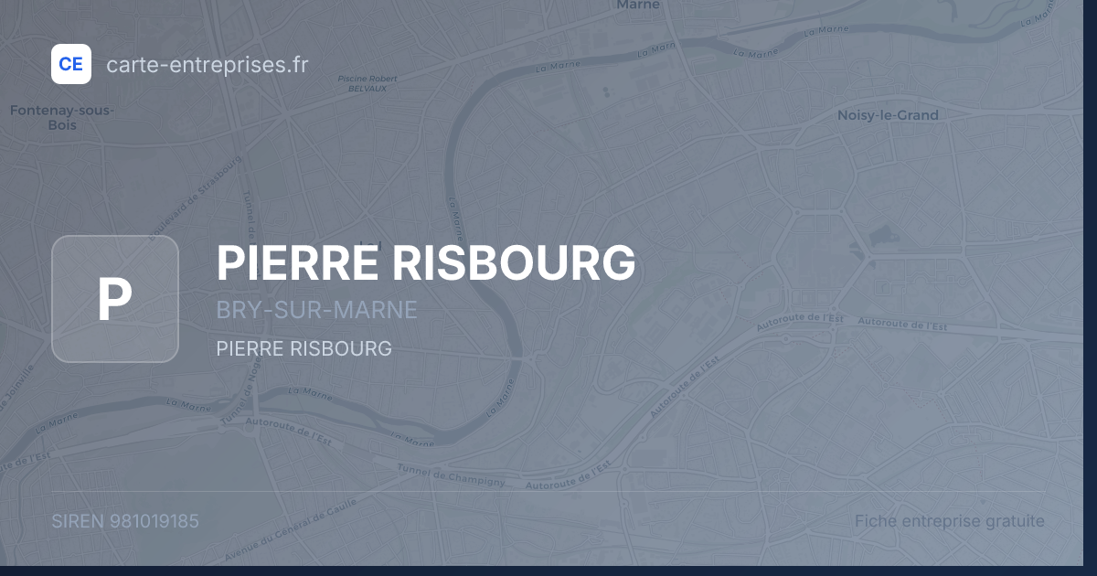 PIERRE RISBOURG — 981019185 — fiche entreprise