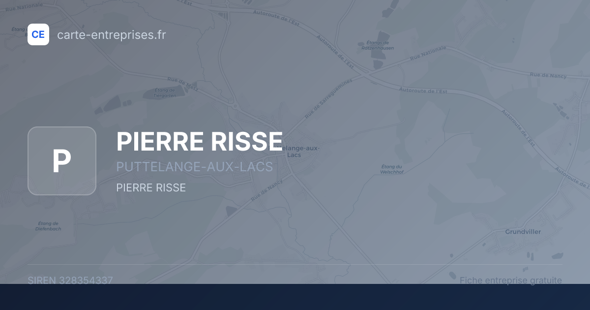 PIERRE RISSE — 328354337 — fiche entreprise