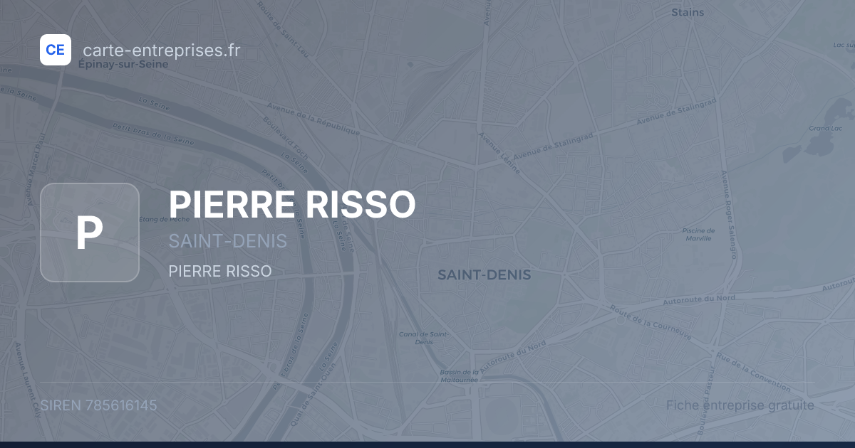 PIERRE RISSO — 785616145 — fiche entreprise