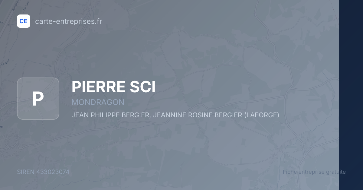PIERRE SCI — 433023074 — fiche entreprise
