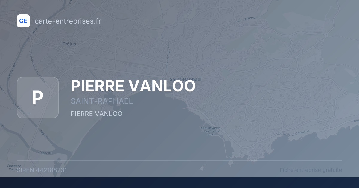 PIERRE VANLOO — 442188231 — fiche entreprise