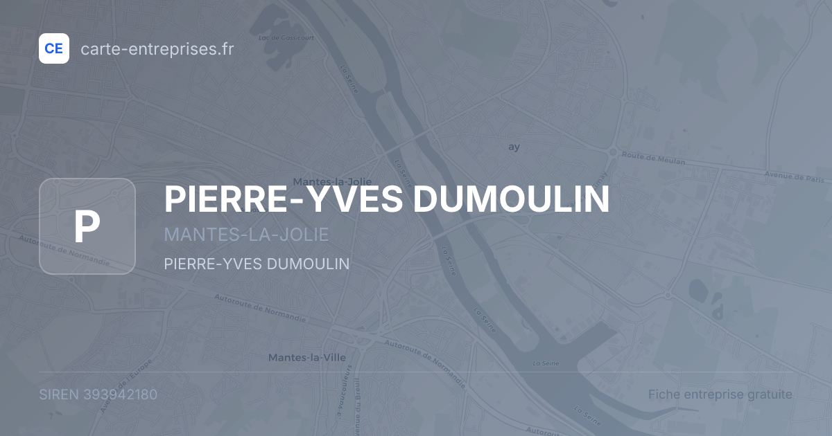 PIERRE-YVES DUMOULIN — 393942180 — fiche entreprise
