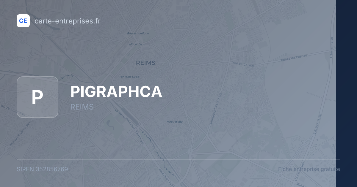 PIGRAPHCA — 352856769 — fiche entreprise