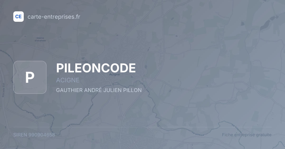 PILEONCODE — 990904658 — fiche entreprise