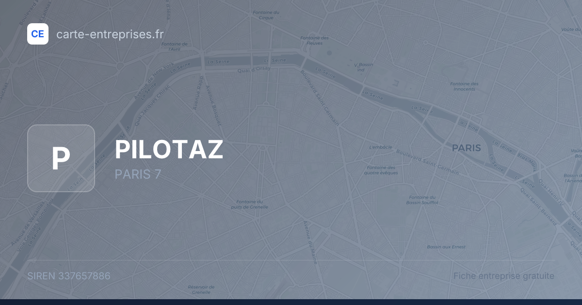 PILOTAZ — 337657886 — fiche entreprise
