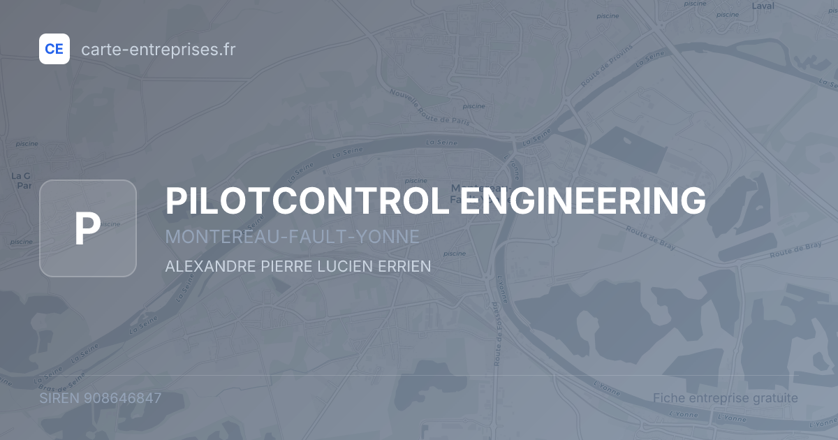 PILOTCONTROL ENGINEERING — 908646847 — fiche entreprise